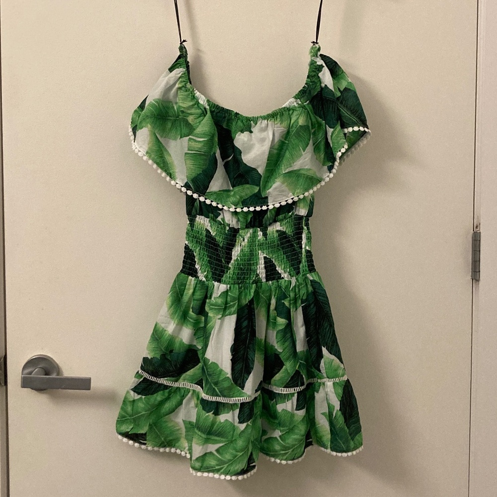Off Shoulder Tropical Dress, NWOT